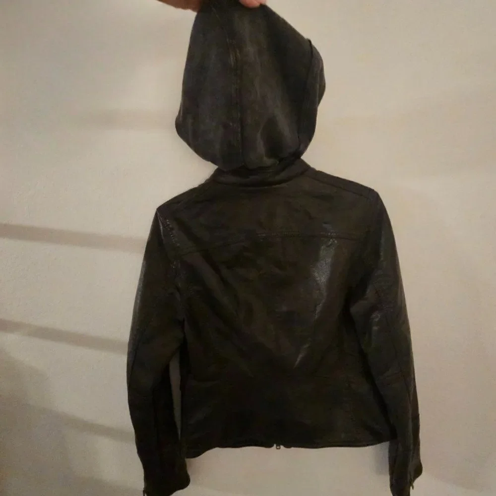 We the Free Monroe Hooded Vegan Jacket Sz S